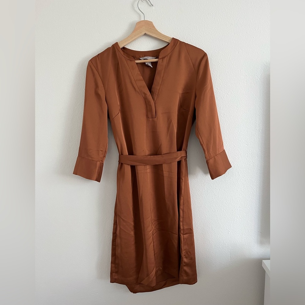 H&M Satin Copper Dress